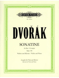 Antonín Dvořák: Sonatina in G Major Op.100 (noty na housle, klavír)