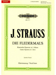 Johann Strauss: Die Fledermaus (noty na klavír, zpěv)