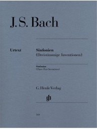 Johann Sebastian Bach: Sinfonien BWV787-801 - Dreistimmige Inventionen (noty na klavír)