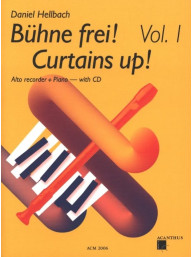 Daniel Hellbach: Bühne Frei! Curtains Up! - 1 (noty na altovou zobcovou flétnu, klavír)(+audio)