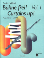 Daniel Hellbach: Bühne Frei! Curtains Up! - 1 (noty na příčnou flétnu, klavír)(+audio)