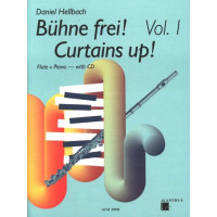 Daniel Hellbach: Bühne Frei! Curtains Up! - 1 (noty na příčnou flétnu, klavír)(+audio)