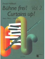 Daniel Hellbach: Bühne Frei! Curtains Up! - 2 (noty na příčnou flétnu, klavír)(+audio)