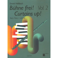 Daniel Hellbach: Bühne Frei! Curtains Up! - 2 (noty na příčnou flétnu, klavír)(+audio)