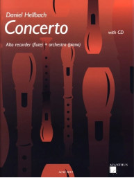 Daniel Hellbach: Concerto (noty na altovou zobcovou flétnu, klavír)(+audio)