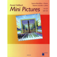 Daniel Hellbach: Mini Pictures 1 (noty na sopránovou zobcovou flétnu, klavír)(+audio)