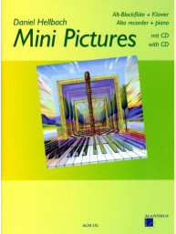 Daniel Hellbach: Mini Pictures 1 (noty na altovou zobcovou flétnu)(+audio)