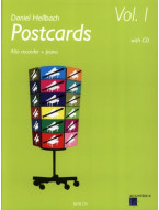 Daniel Hellbach: Postcards 1 (noty na altovou zobcovou flétnu, klavír)(+audio)