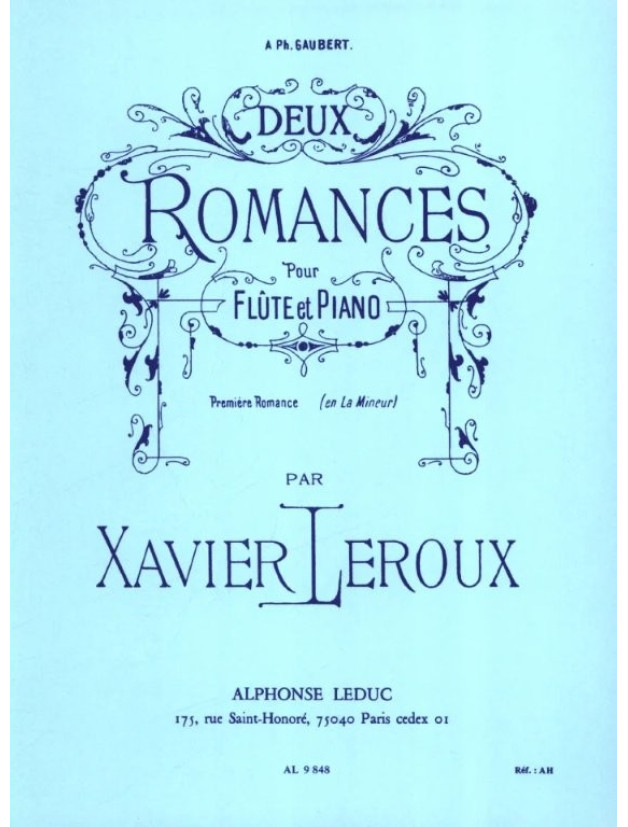 Xavier Leroux: Deux Romances (noty na příčnou flétnu, klavír)