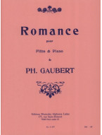 Philippe Gaubert: Romance (noty na příčnou flétnu, klavír)