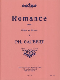 Philippe Gaubert: Romance (noty na příčnou flétnu, klavír)