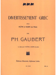 Philippe Gaubert: Divertissement Grec (noty na příčnou flétnu, klavír)