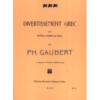 Philippe Gaubert: Divertissement Grec (noty na příčnou flétnu, klavír)