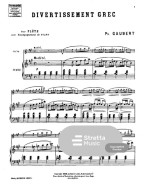 Philippe Gaubert: Divertissement Grec (noty na příčnou flétnu, klavír)