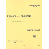 Pierre Camus: Chanson et badinerie pour flute (noty na příčnou flétnu, klavír)
