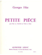 Georges Hüe: Petite Piece In G (noty na příčnou flétnu, klavír)