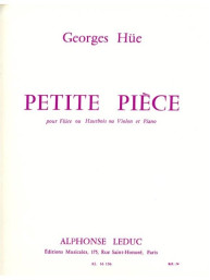 Georges Hüe: Petite Piece In G (noty na příčnou flétnu, klavír)