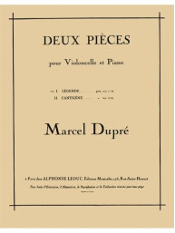Marcel Dupré: Legende (noty na violoncello, klavír)