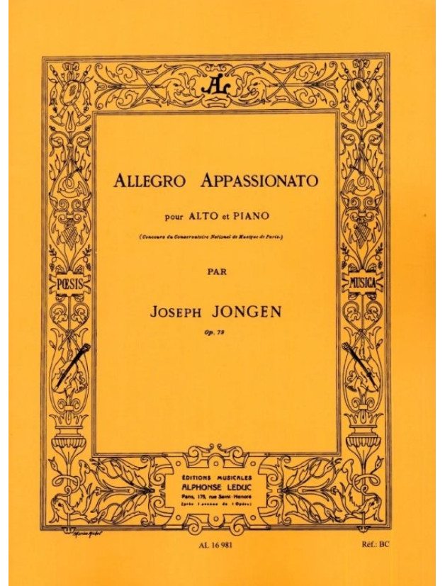 Joseph Jongen: Allegro Appassionato Op79 (noty na violu, klavír)