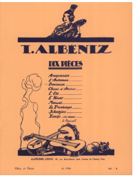 Isaac Albéniz: Berceuse (noty na příčnou flétnu, klavír)