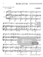 Isaac Albéniz: Berceuse (noty na příčnou flétnu, klavír)