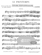 Isaac Albéniz: Printemps (noty na příčnou flétnu, klavír)