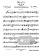 Ludwig van Beethoven: Mélodie (noty na příčnou flétnu, klavír)