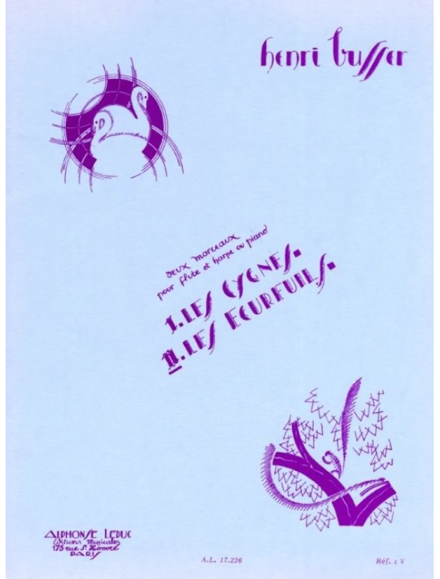 Henri Büsser: Two pieces - 2. The squirrels (noty na příčnou flétnu, klavír)