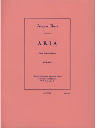 Jacques Ibert: Aria (noty na příčnou flétnu, housle, klavír)