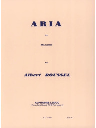 Albert Roussel: Aria (noty na příčnou flétnu, klavír)