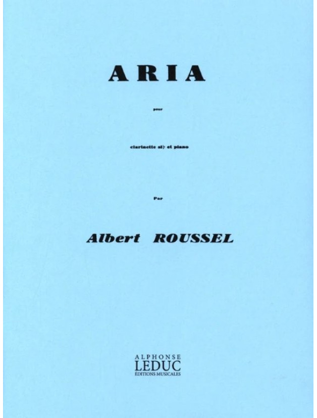 Albert Roussel: Aria (noty na klarinet, klavír)