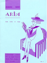 Jacques Ibert: Aria (noty na příčnou flétnu, klavír)