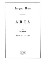 Jacques Ibert: Aria (noty na violu, klavír) Jacques Ibert: Aria (noty na violu, klavír)