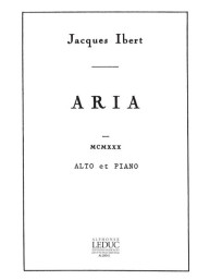 Jacques Ibert: Aria (noty na violu, klavír)