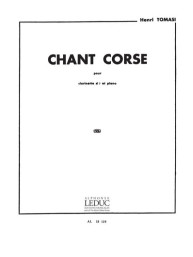 Henri Tomasi: Chant corse (noty na klarinet, klavír)