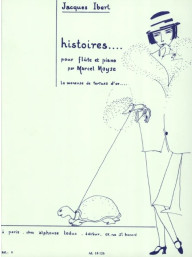 Jacques Ibert: La Meneuse de Tortues d'Or (noty na příčnou flétnu, klavír)