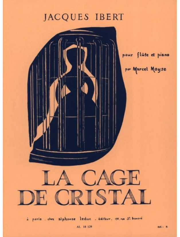 Jacques Ibert: La Cage de Cristal (noty na příčnou flétnu, klavír)