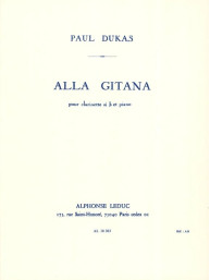 Paul Dukas: Alla Gitana (noty na klarinet, klavír)