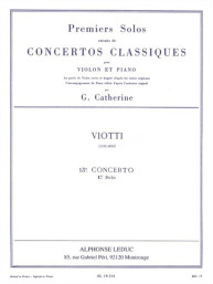 Giovanni Battista Viotti: Concerto no. 13 (noty na housle, klavír)