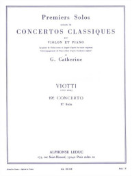 Giovanni Battista Viotti: Concerto no. 19 (noty na housle, klavír)