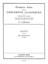 Giovanni Battista Viotti: Concerto no. 20 (noty na housle, klavír)