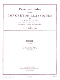 Pierre Rode: Concerto no. 4 (noty na housle, klavír)
