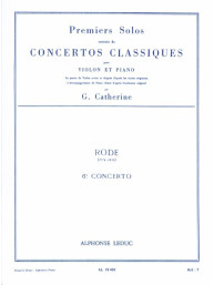 Pierre Rode: Concerto no. 6 (noty na housle, klavír)