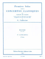 Pierre Rode: 7th Concerto - 1st Solo (noty na housle, klavír)