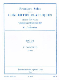 Pierre Rode: 7th Concerto - 1st Solo (noty na housle, klavír)