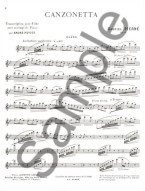 Gabriel Pierné: Canzonetta (noty na příčnou flétnu, klavír) Gabriel Pierné: Canzonetta (noty na příčnou flétnu, klavír)
