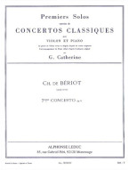 Charles Auguste de Bériot: Concerto no. 7 (noty na housle, klavír)