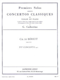 Charles Auguste de Bériot: Concerto no. 7 (noty na housle, klavír)