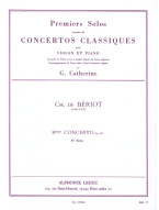 Charles Auguste de Bériot: First Solos extracted from the Classic Concertos (noty na housle, klavír)