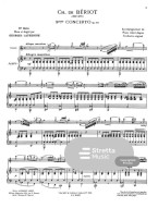 Charles Auguste de Bériot: First Solos extracted from the Classic Concertos (noty na housle, klavír)